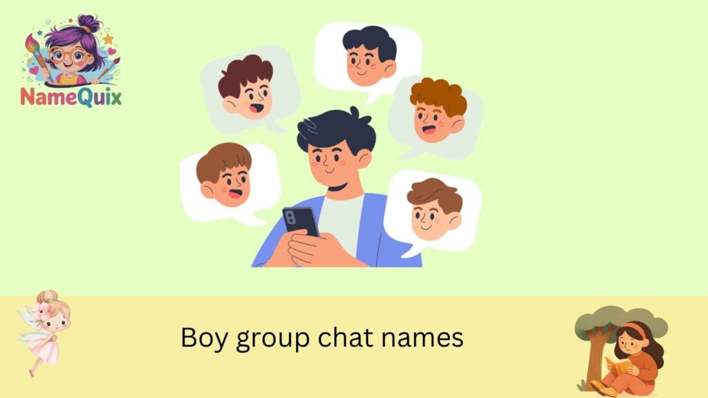 Boy group chat names
