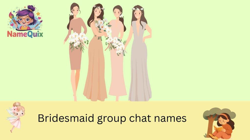 bridesmaid group chat name