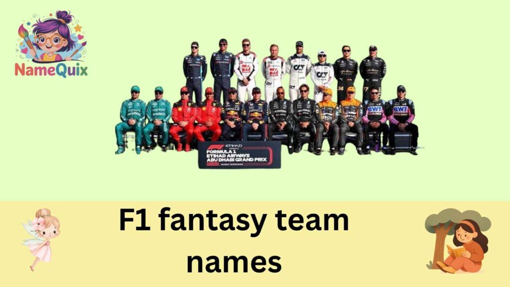F1 fantasy team names