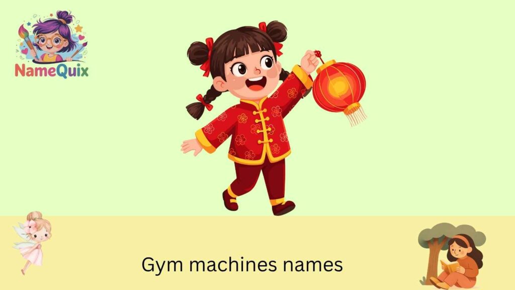 Gym machines names