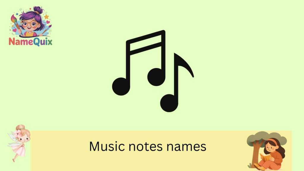 Music notes names