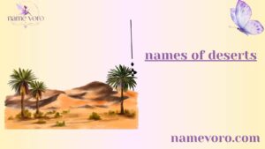 names of deserts